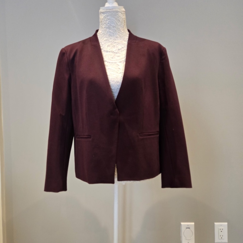 Ellen Tracy Women's Deep Purple Blazer